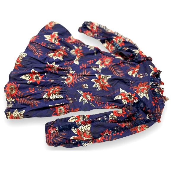 Scotch & Soda Girls floral Dress Red Purple Hawaiian High Neck 6 Yr - Picture 6 of 9